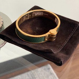 Hermès Bolduc au Carre hinged bracelet